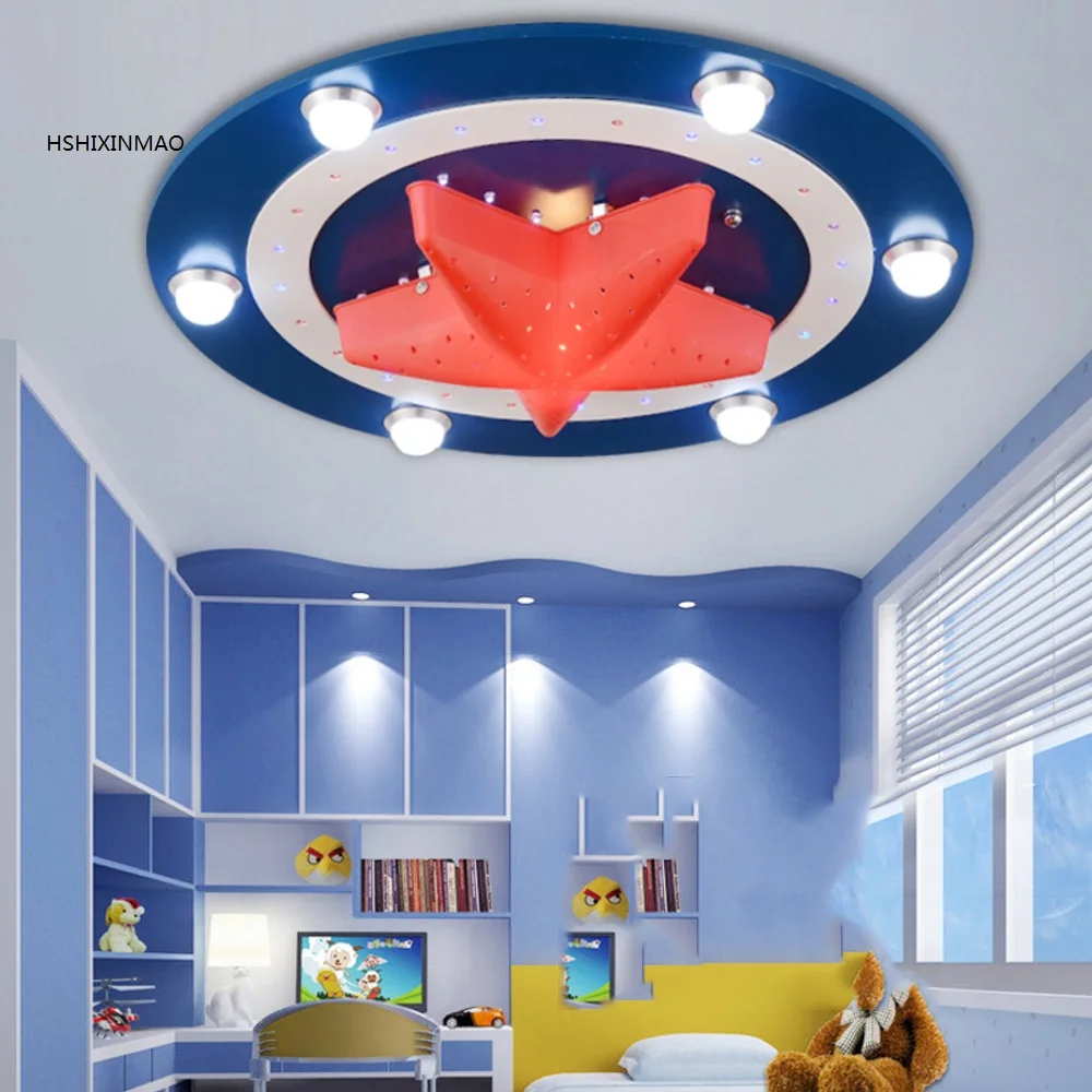 Детская комната освещение Капитан Америка потолочные светильники детская