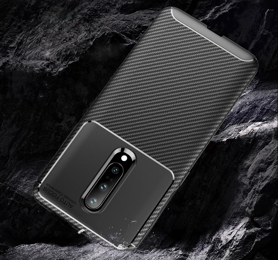 Углеродное волокно Защитный чехол для OnePlus 7/7 Pro/6/6 T Мягкий силиконовый чехол из термопластика чехол Противоударная задняя крышка для Oneplus 7 чехол для телефона