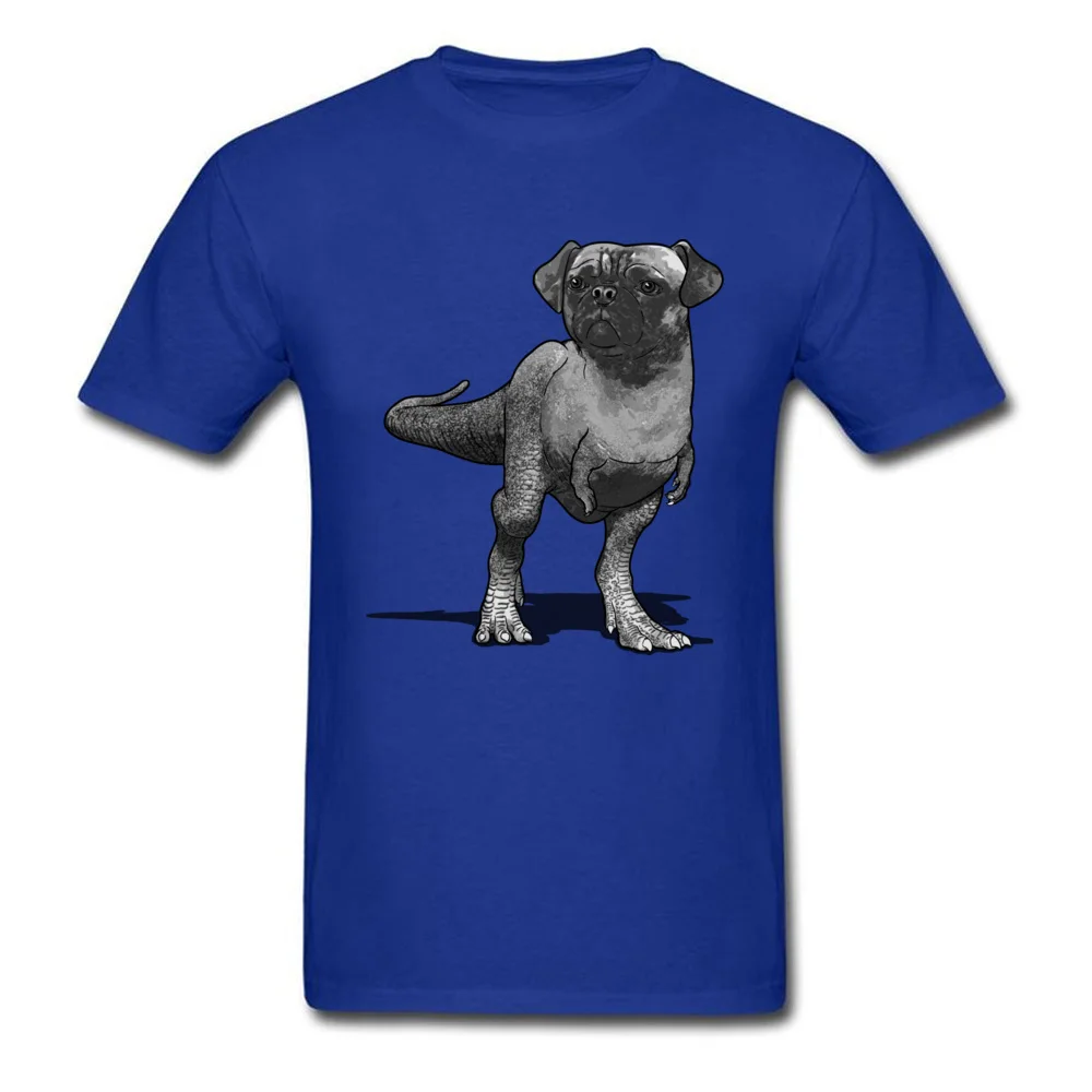 Pugussaurus Rex футболка для мужчин новинка с принтом Рекс Топы Классические Серые