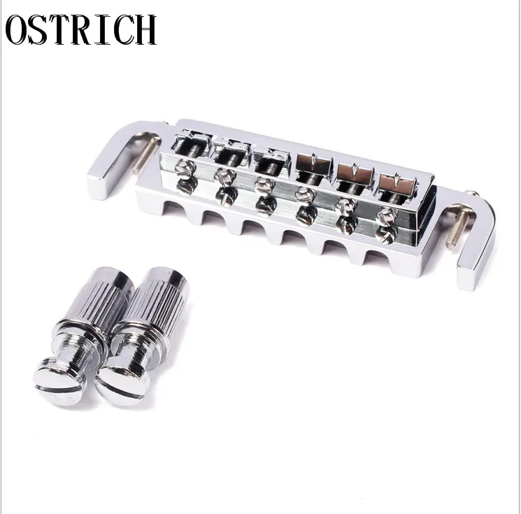 Free Products 2017 CHROME 6 Adjustable Saddle Bridge Tailpiece Wraparound for Lp Guitar | Спорт и развлечения