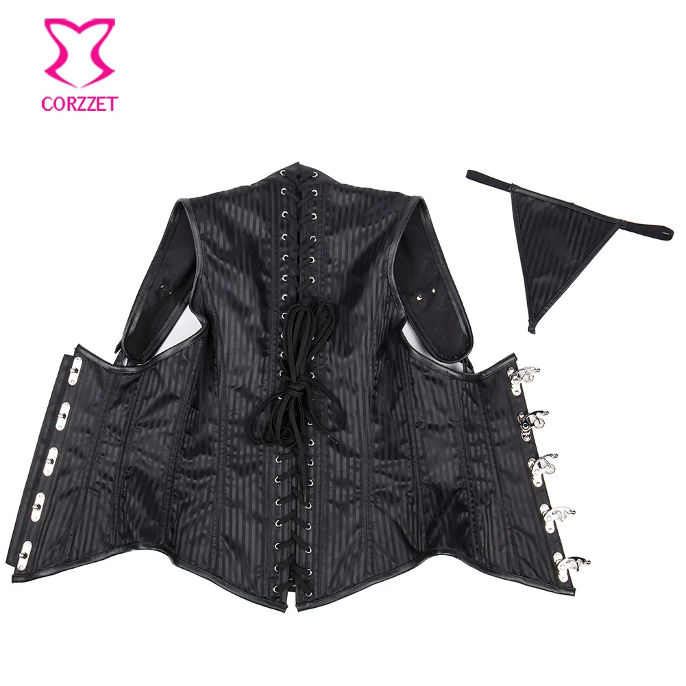 Корсет на бретельках сексуальный стальной корсет Готическая Талия
