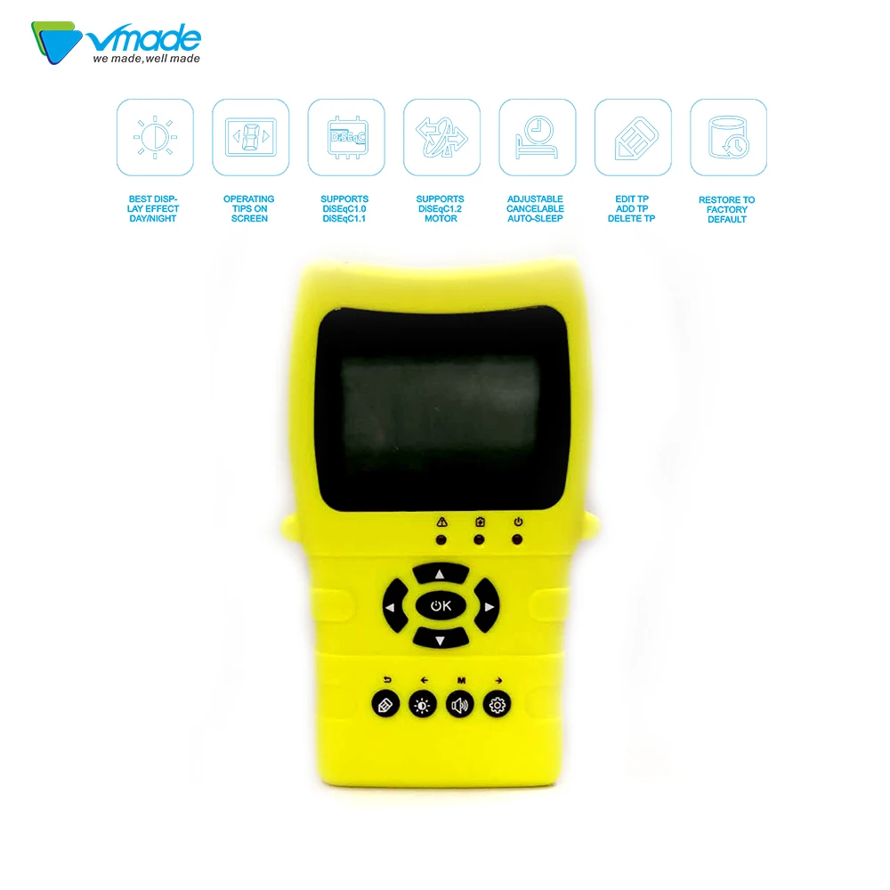 Hot selling Original Satlink TM8511 DVB-S FTA Digital Satellite Signal Supports DiSEqC1.0/1.1 switch HD TM 8511 satellite finder