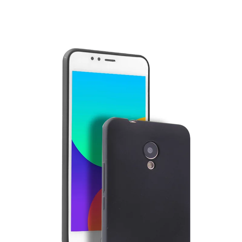 HOECOGE сплошной цвет мягкий силиконовый чехол для мобильного телефона Meizu M5s 5 2