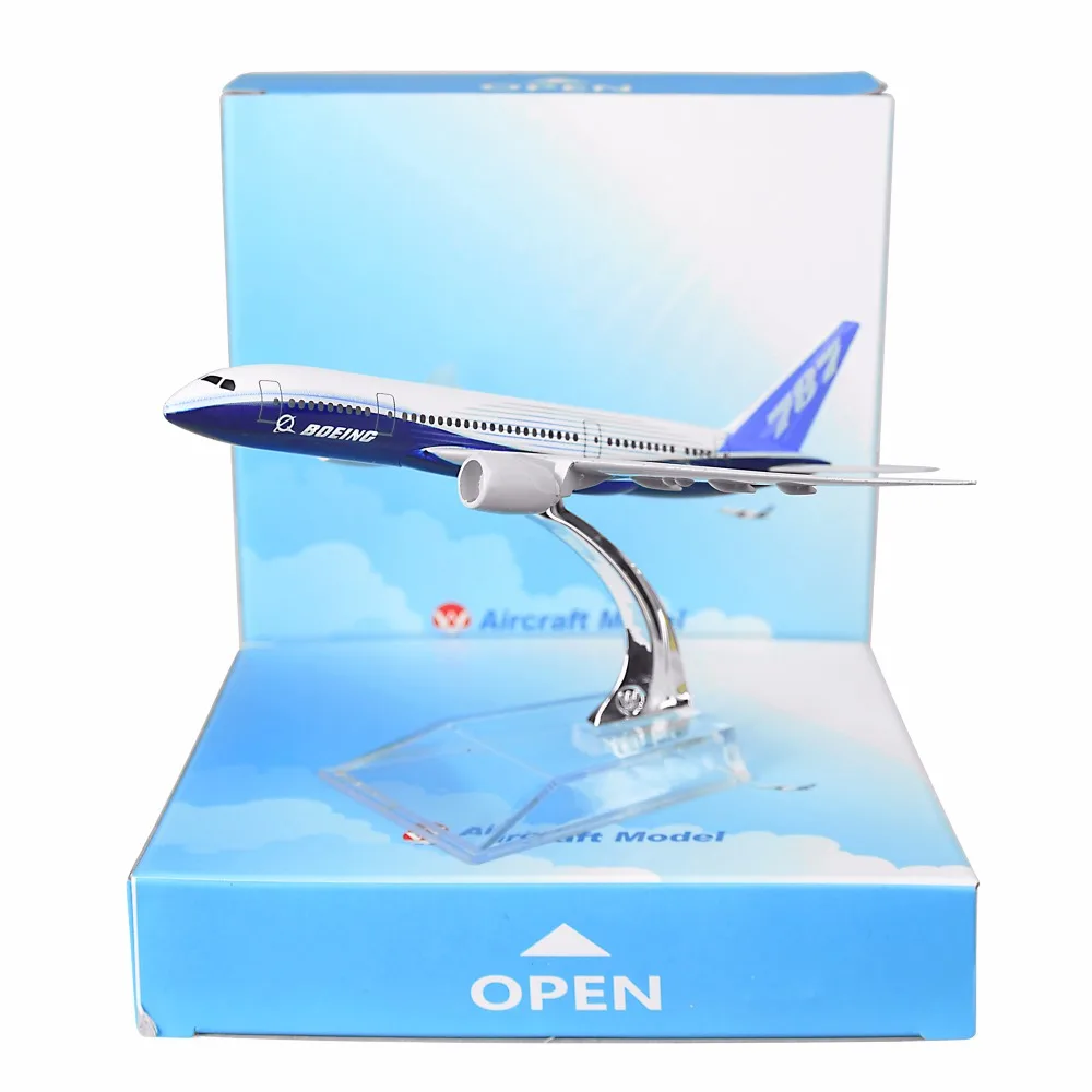 Оригинальная модель Boeing 787 16 см металлические модели самолетов подарок на день