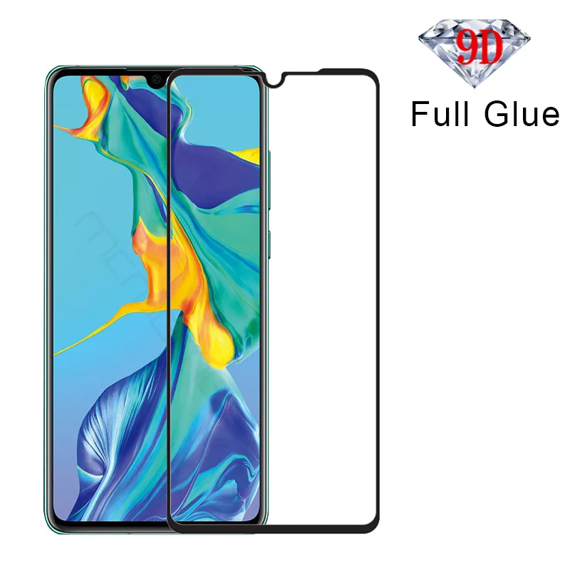 20 шт./лот полное покрытие закаленное стекло для Huawei P30 lite Защитная пленка экрана