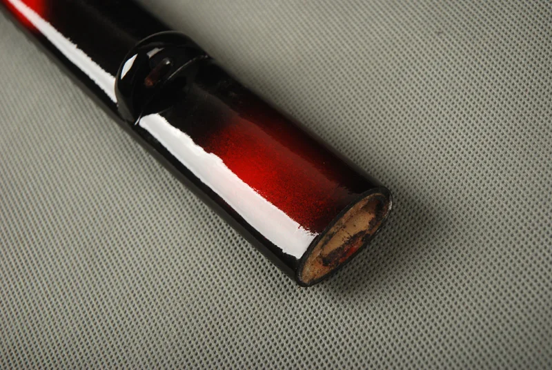 Изящный меч красного и черного цвета цветные деревянные ножны Сая для