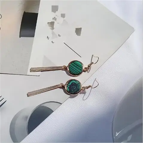 Длинные геометрические серьги-кисточки e 1205 в этническом стиле | Украшения и