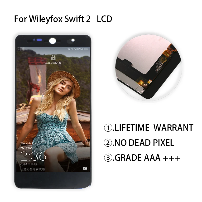 Для Wileyfox Swift 2 plus ЖК сенсорный экран дигитайзер в сборе с для дисплей Замена |