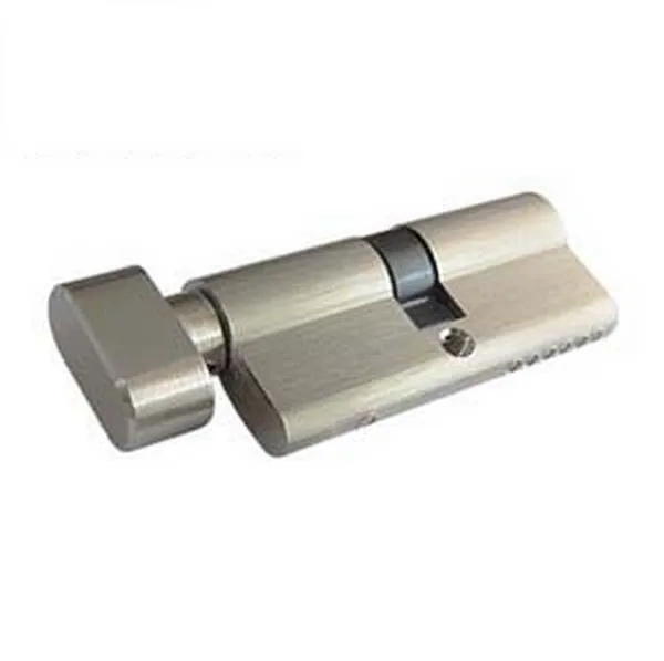 Новый латунный цилиндр дверного замка одинарный 70 мм атласный никель KF194 |