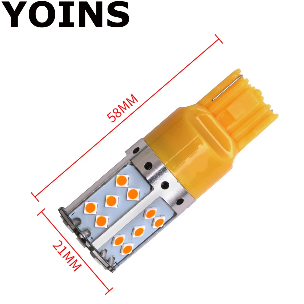 1x1156 T20 7440 W21W 3030 35 SMD без ошибки LED Canbus указатель поворота 12-24 В постоянного тока