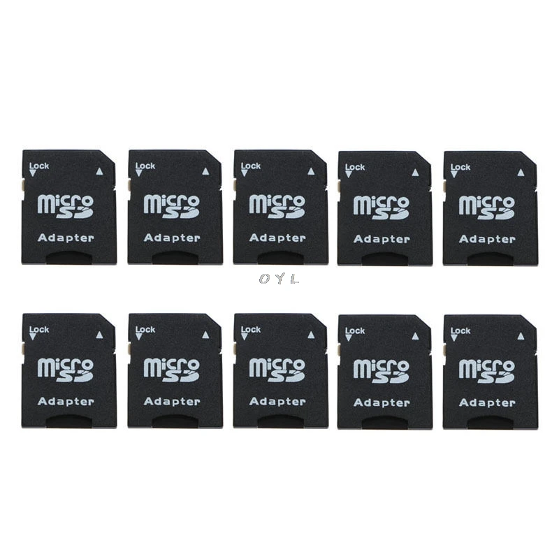 10 шт. переходник Micro SD для карты памяти TF SDHC черный|Компьютерные кабели и разъемы| |