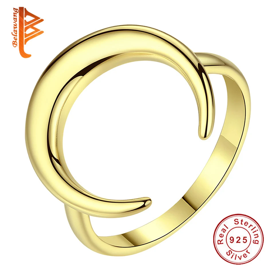 Factory Price Authentic 925 Sterling Silver Ring Gold Bullfighter Moon Finger Female For Women Special Jewelry | Украшения и