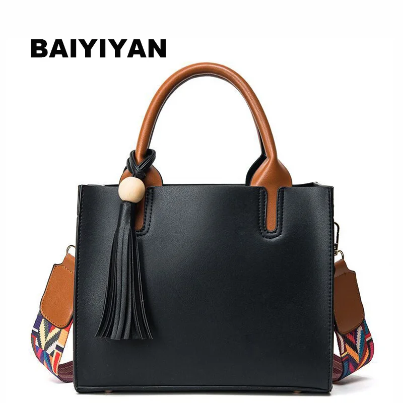 Модная красочная женская сумка-тоут на ремешке высокого качества дизайнерская