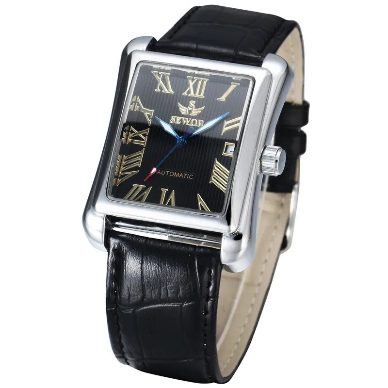 Sewor выход фабрики Orologio Uomo календарь наручные часы мода Relogio Masculino прямоугольник