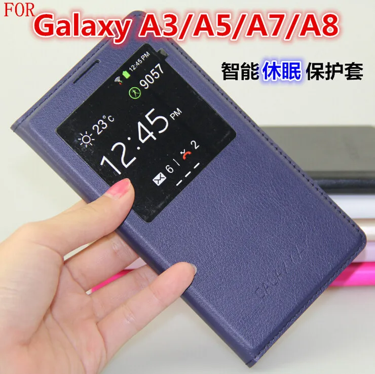 Роскошный кожаный чехол для Samsung Galaxy A3 A5 A7 A6 J3 J5 J7 2016 2017 S8 S9 + Интеллектуальный флип