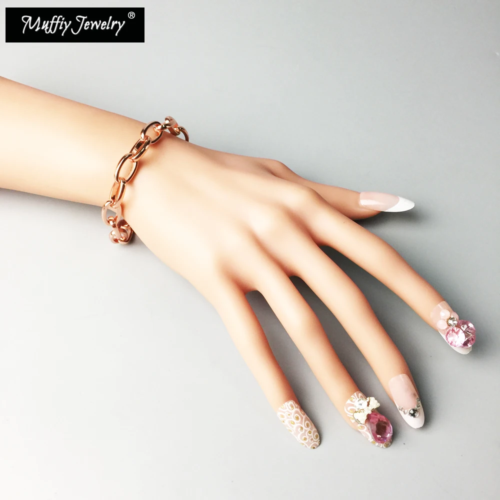 Браслет из розового чистого золота ювелирные аксессуары в европейском стиле