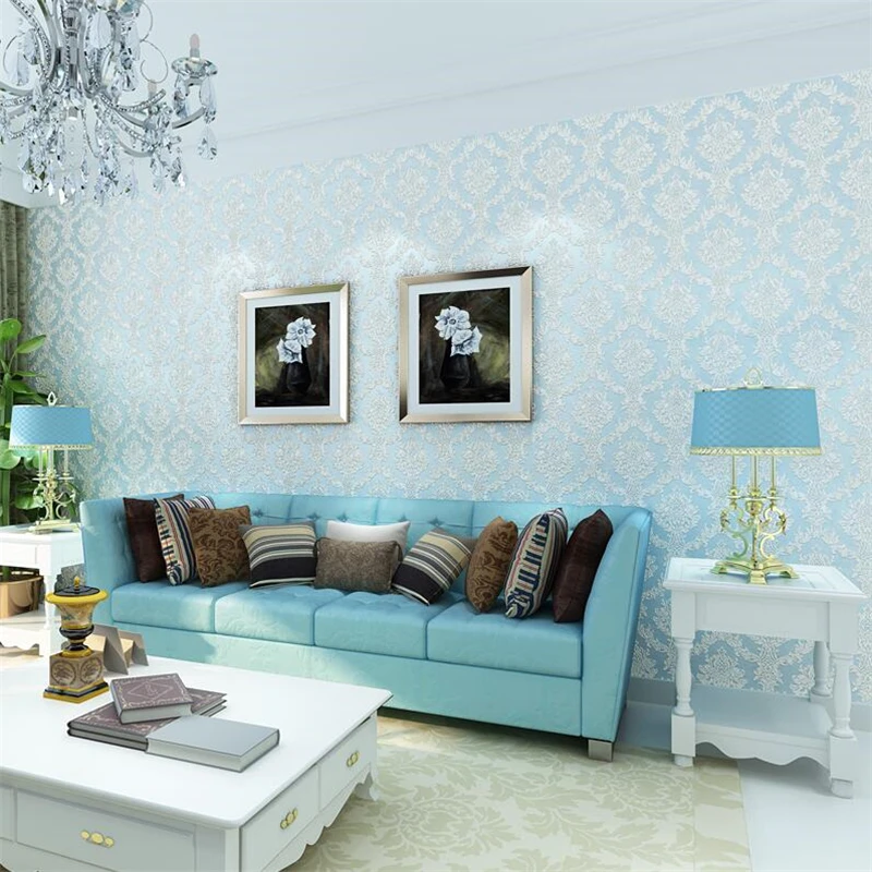 beibehang new Wallpaper luxury European environmentally friendly non-woven wallpaper TV background bedroom living room | Обустройство