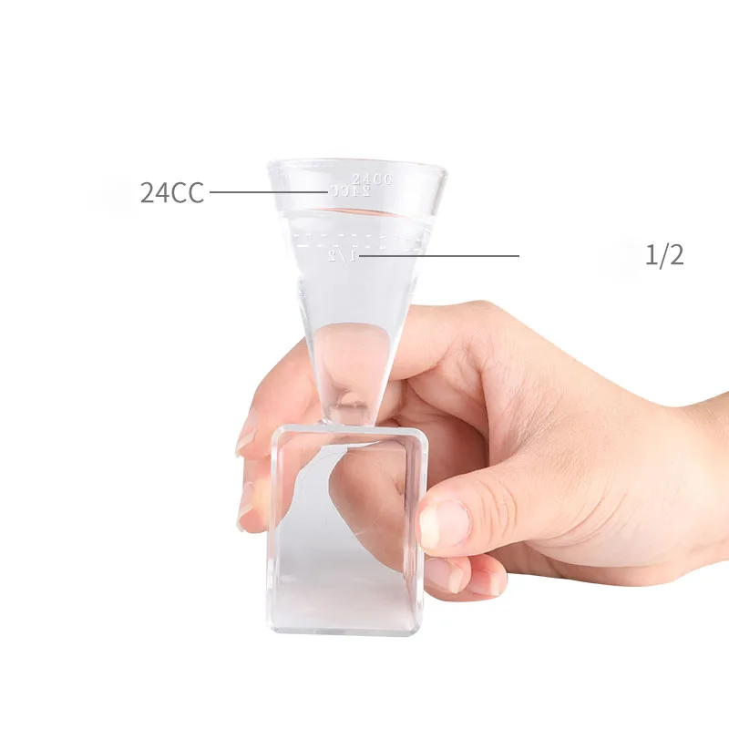

20g 48 pcs/lot Empty Transparent Measuring Scoop For Kitchen Liquid Milk Powder Coffee Spoon Cosmetic Mask Powder Spoon