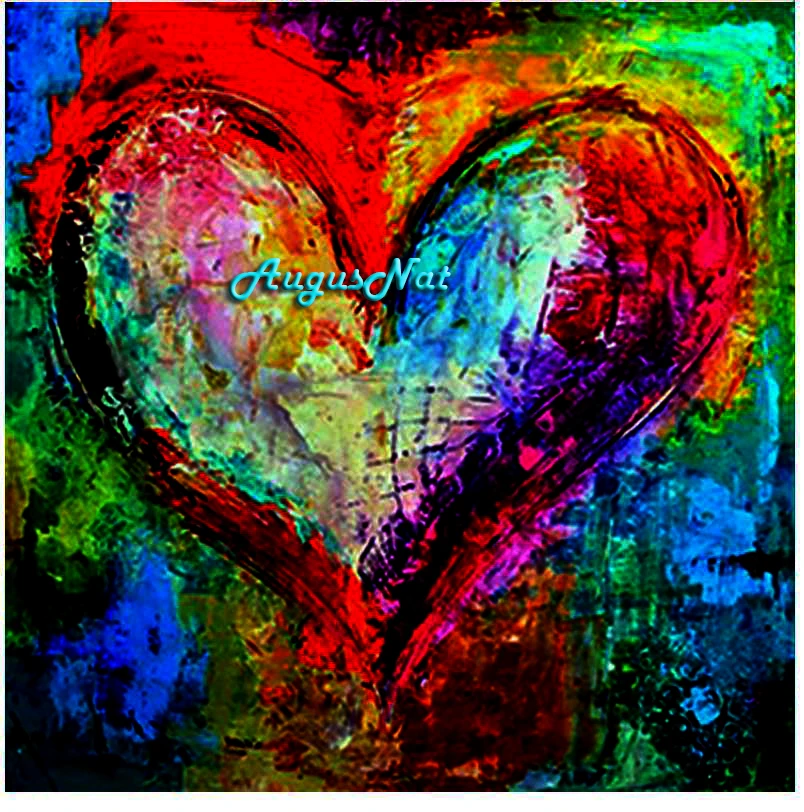 heart diamond painting full square abstractwall art wedding decor dotz kit mosaic on canvas handmade craft gift | Дом и сад
