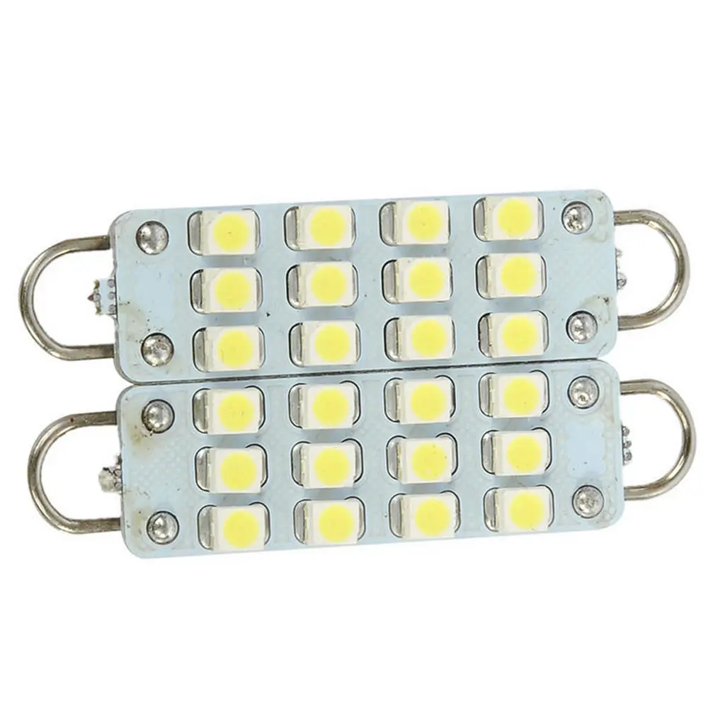 EE support 2 шт. 44 мм 12 SMD жесткая петля белая фестон светодиодный светильник лампы