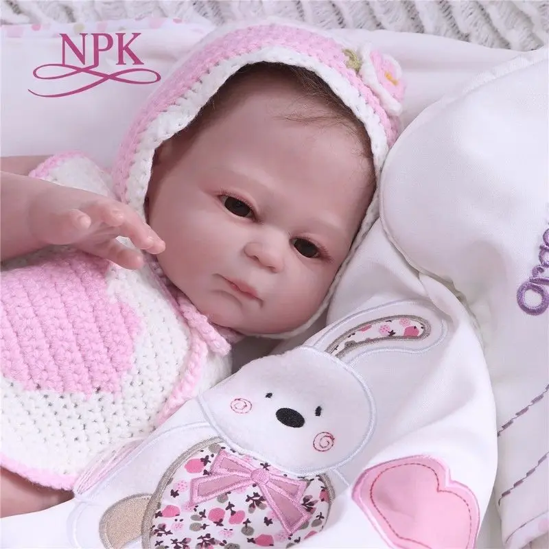 Reborn Girl Baby Dolls 20 ''полный корпус Винил силиконовый новорожденный сенсорный настоящая детская игрушка для ванны силикон