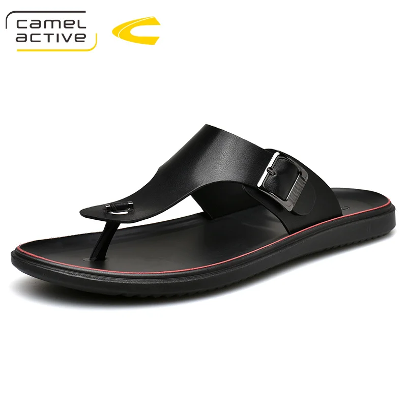 Camel Active/Новые брендовые летние мужские шлепанцы на плоской подошве повседневные