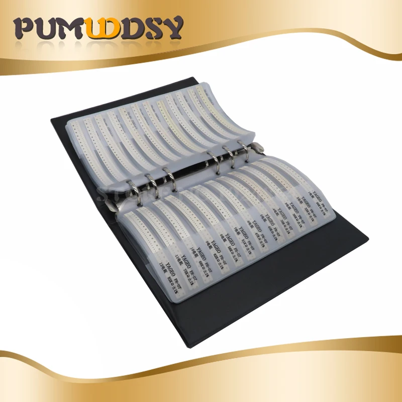 170 значений * 50 шт = 8500 0201 0402 0603 0805 SMD резистор 1% 0R ~ 10 м Образцы книги резисторы