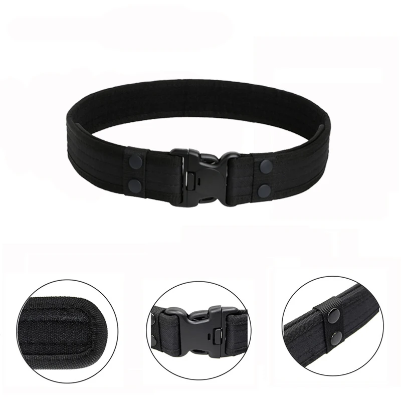 Military Men's Belt Woodland Camo Waistband Combat Quick Release Canvas Tactical Hunting Sports Field Belt| |