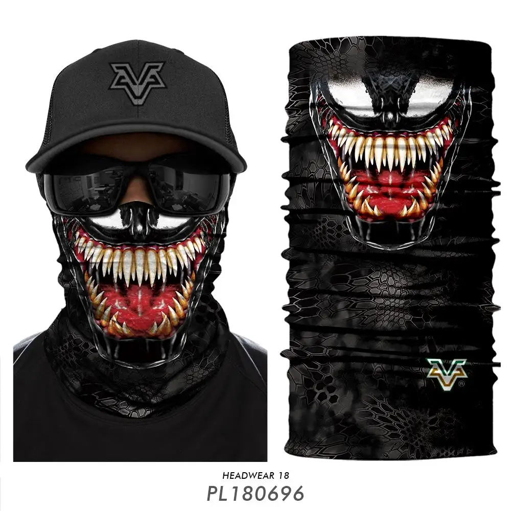 3D Лыжная Балаклава Buffs мотоциклетная маска для защиты лица Venom череп Тактический