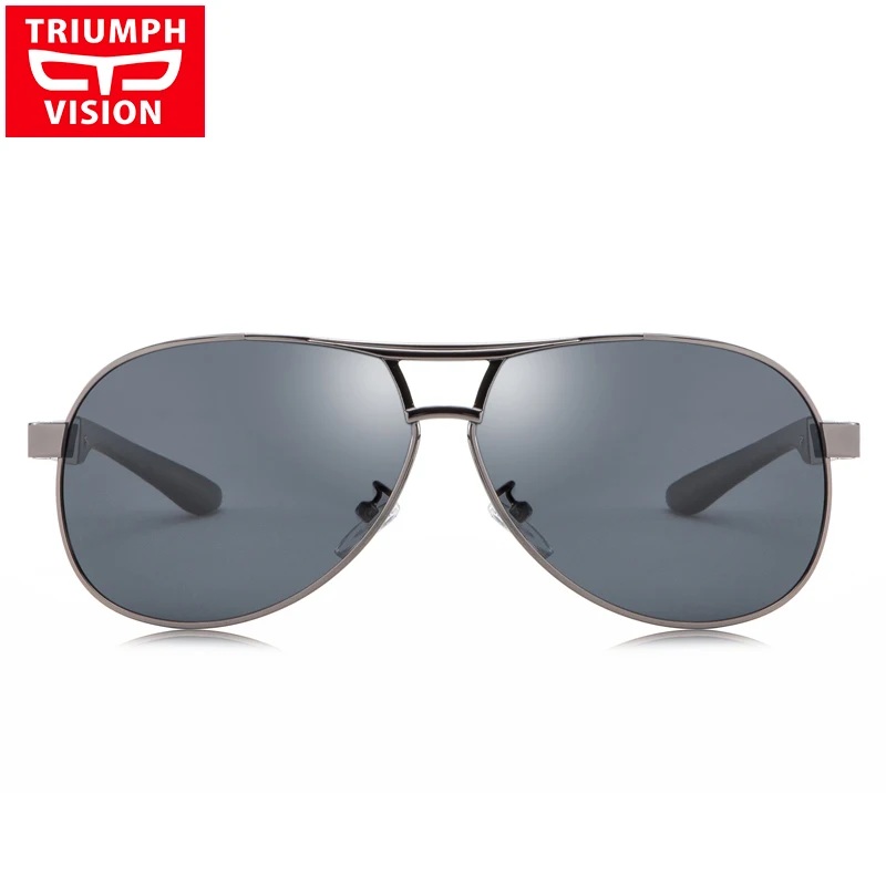 Солнцезащитные очки Triumph Vision большие поляризационные для мужчин в стиле пилота