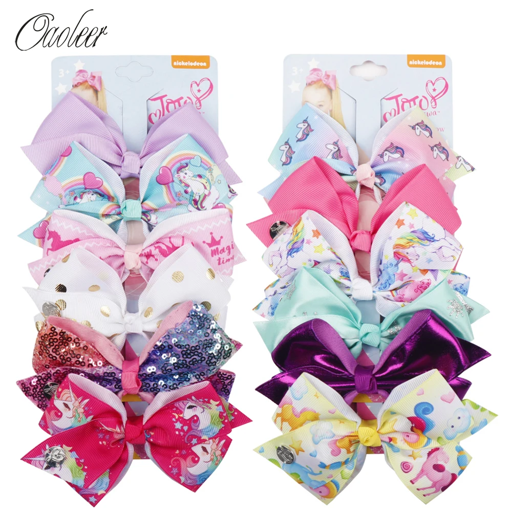 Аксессуары для волос Oaoleer банты с заколками девочек набор лент узлом и бантом 5