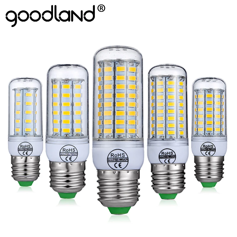 Goodland E27 светодиодный светильник E14 смарт лампочки IC 220 V 240 Светодиодная лампа без