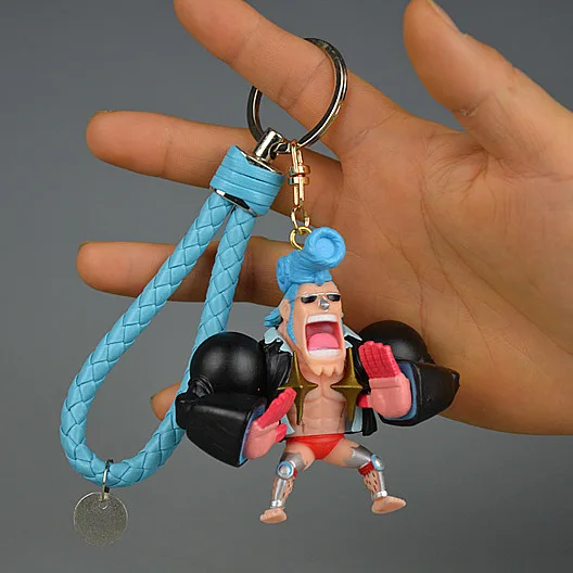 Брелок для ключей 1 шт. цельный с аниме-фигуркой Смайла Фрэнки ПВХ фигурки игрушки