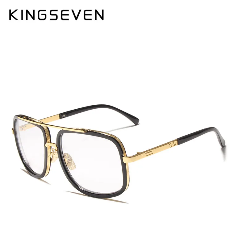 KINGSEVEN, фирменный дизайн, поляризационные солнцезащитные очки для мужчин и женщин, для вождения, мужские солнцезащитные очки, очки для рыбалки, Oculos Gafas - Цвет линз: clear lens