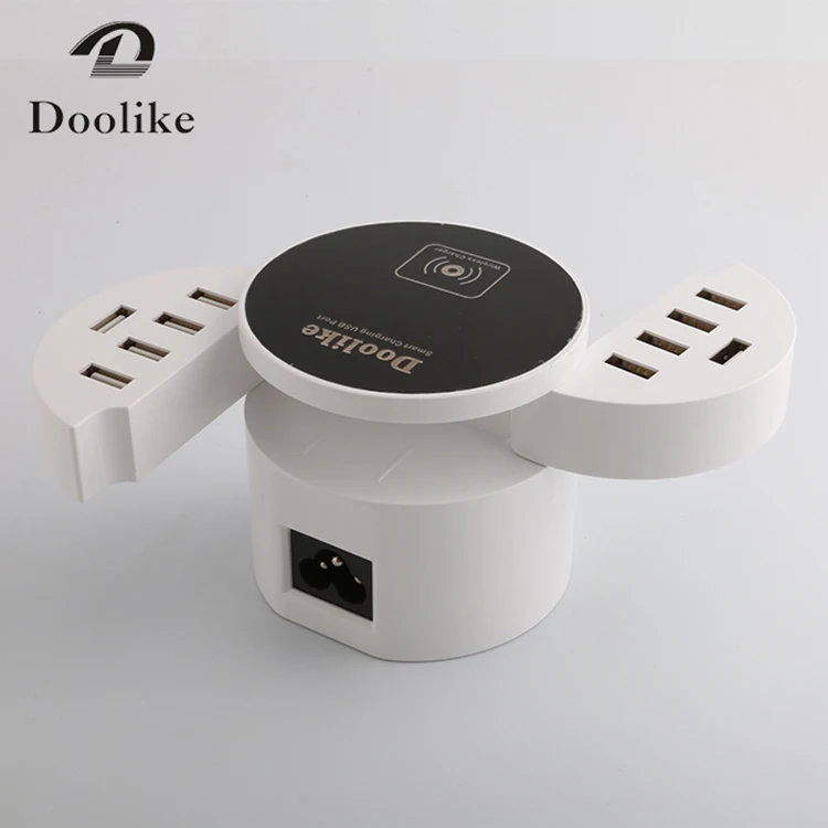 Беспроводное зарядное устройство с 10 USB-портами 5 В мобильный телефон А белый |