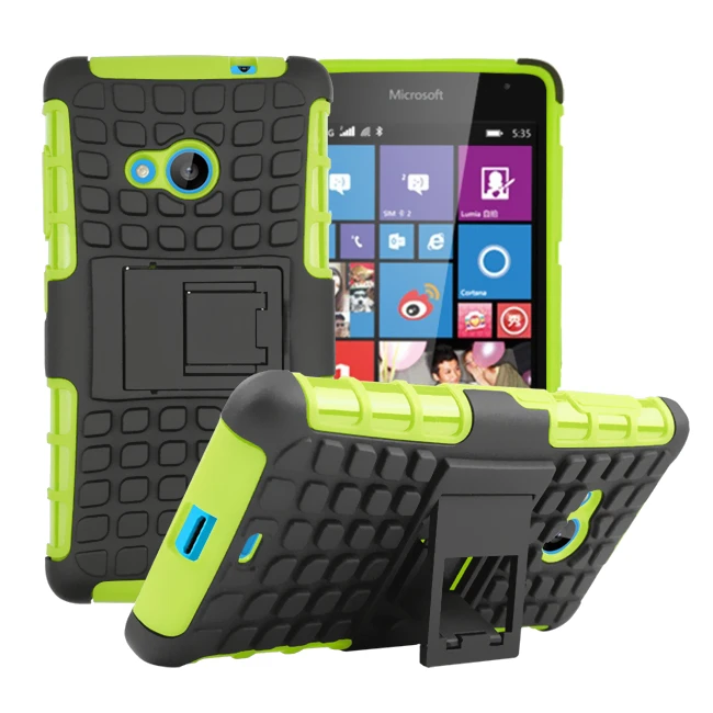 Чехол для Nokia Lumia 535 чехол 1090 1089 сверхпрочный жесткий силиконовый чехол для Lumia 535 чехол для microsoft Lumia 535 чехол для телефона < - Цвет: Green
