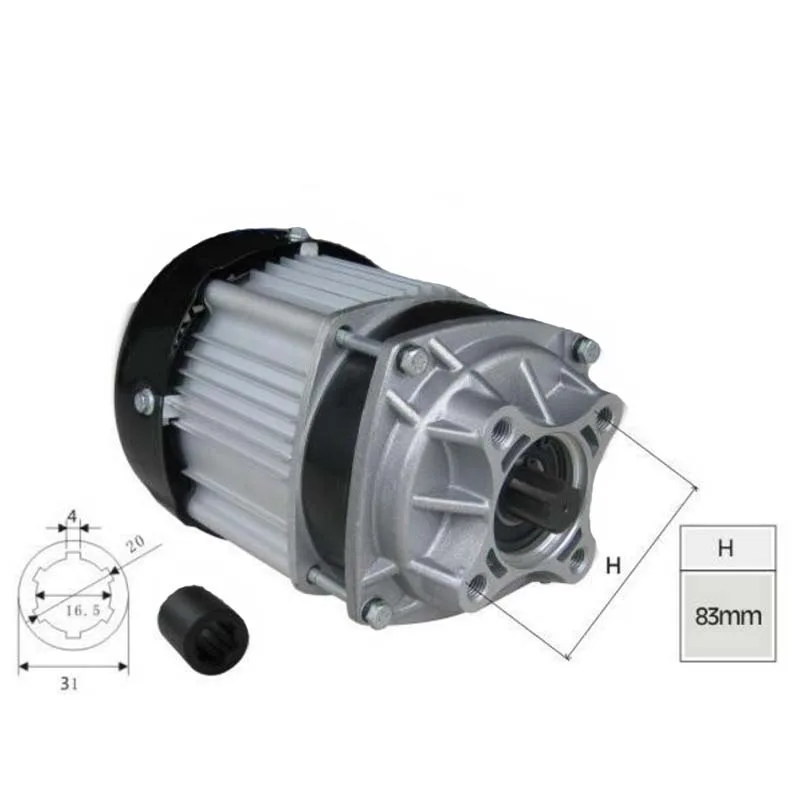 750W 1000w Dc 48v бесщеточный двигатель электрический велосипедный BLDC. Стандартный вал