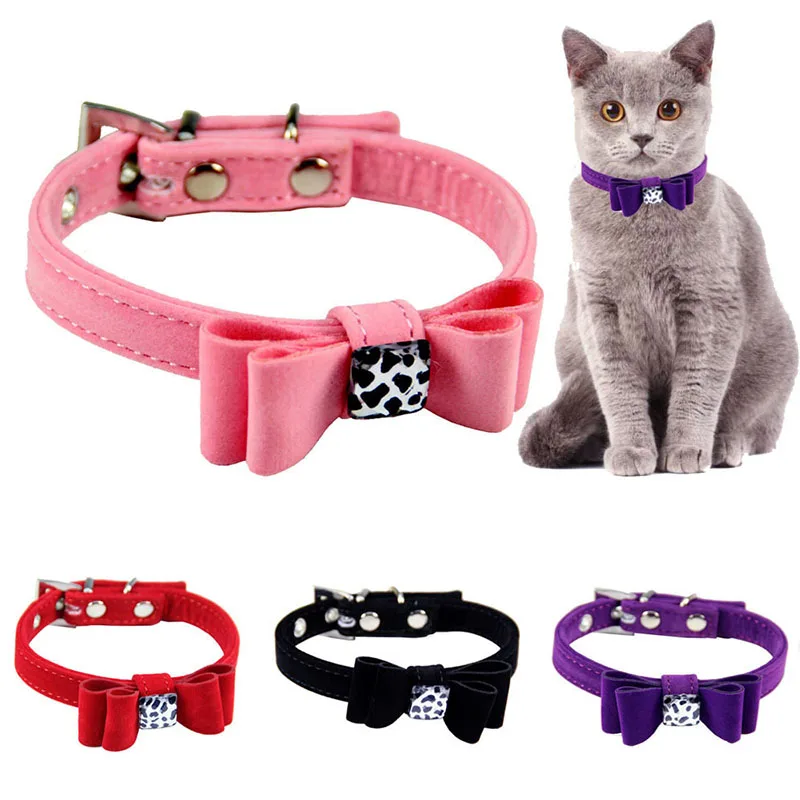 Кошка воротник бант Регулируемый Pet Воротник для малого собаки котята кошки