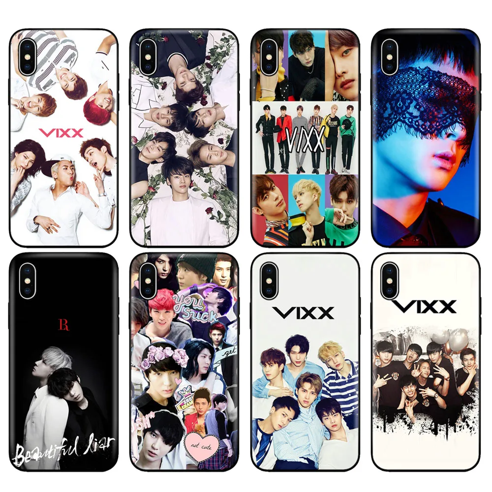 Черный ТПУ чехол для iphone 5 5s SE 2020 6 6s 7 8 plus x 10 XR XS 11 pro MAX VIXX LR Kpop ST RLIGHT|Бамперы| |