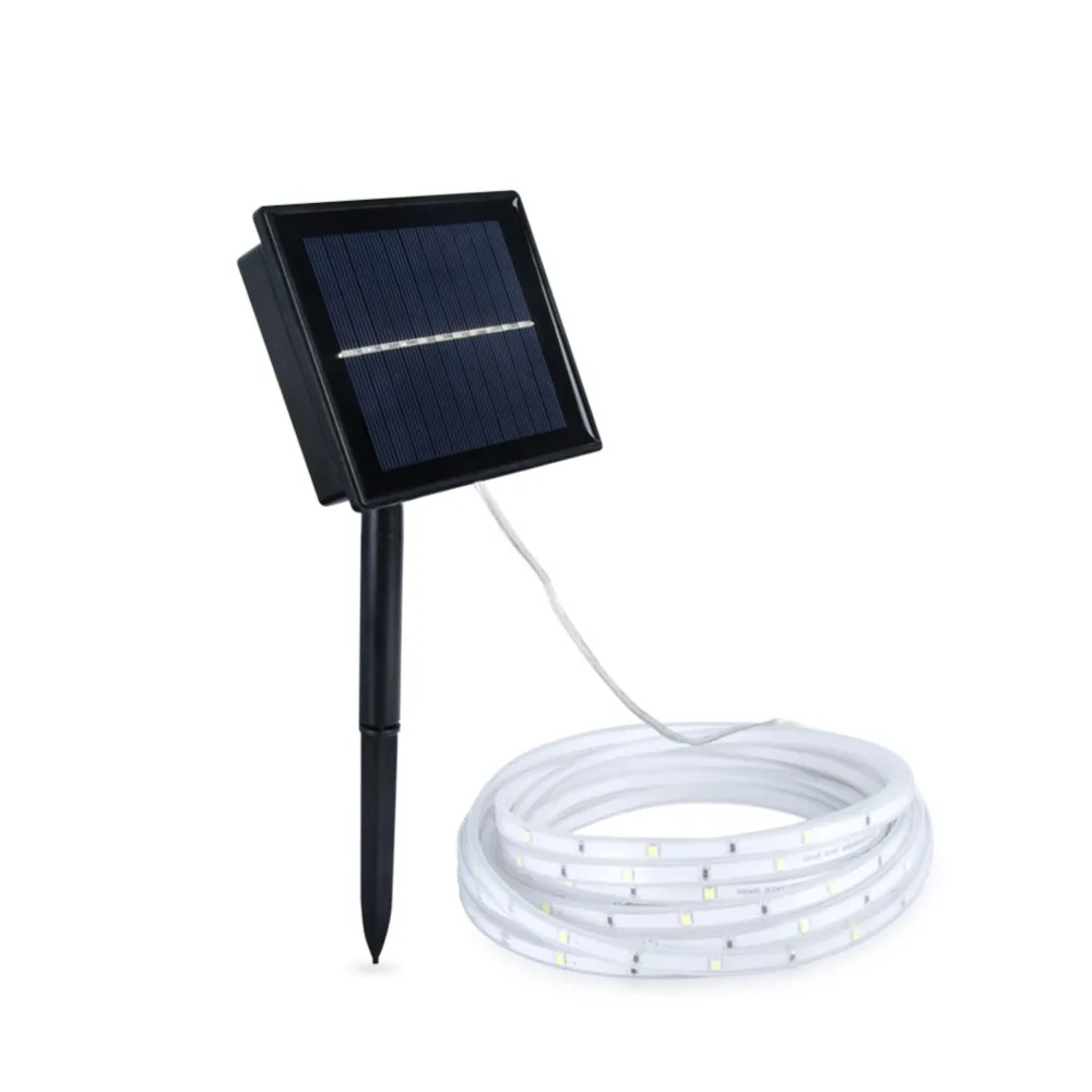 Светодиодная лента на солнечной батарее наружная RGB водонепроницаемая 2835SMD 100