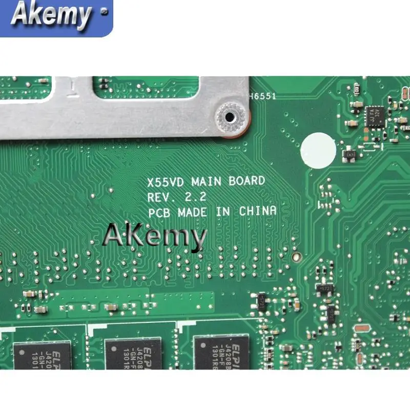 AK X55VD материнская плата для ноутбука For Asus X55V X55 тест оригинальная REV2.1/REV2.2 GT610M 2 Гб