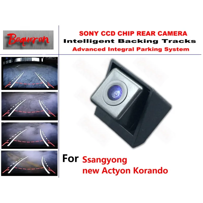 

for Ssangyong new Actyon Korando CCD Car Backup Parking Camera Intelligent Tracks Dynamic Guidance Rear ViewCamera