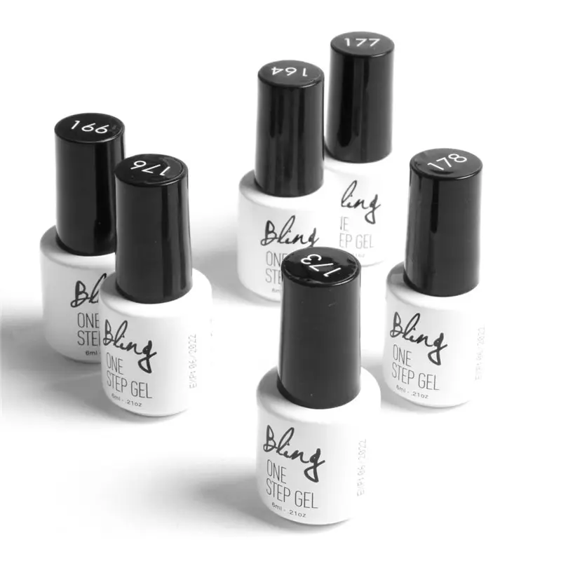 FOCALLURE Nails Art Soak off Гель лак для ногтей красный серебристый УФ светодиодный