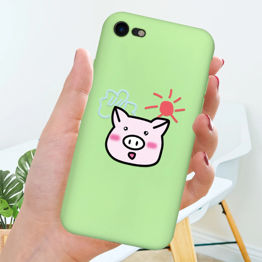 06 Чехол для iPhone 7 8, чехол для iPhone X XS Max XR, цветная задняя крышка с рисунком для телефона iPhone 6 6s Plus 5 5S, силиконовые мягкие чехлы из ТПУ - Цвет: 06