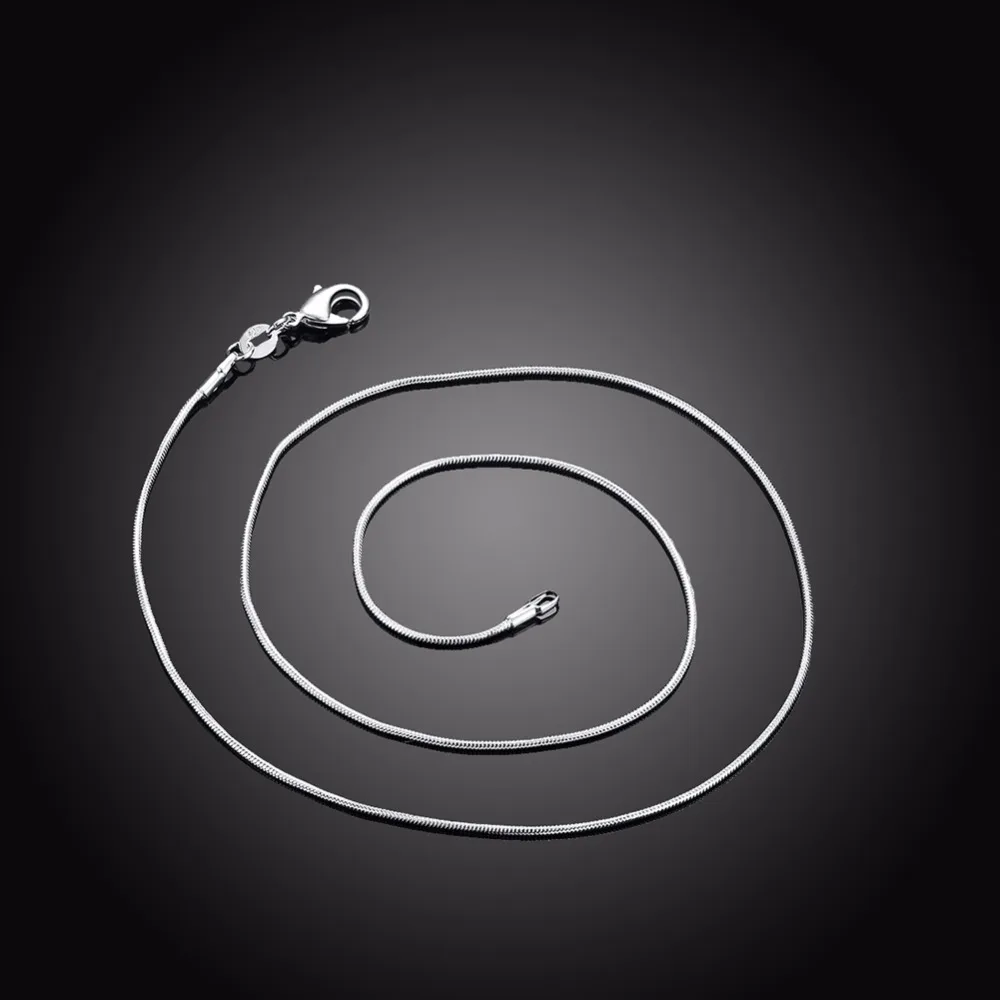GNIMEGIL 5 шт./лот 925 тисненый посеребренные змея ювелирные изделия с цепочкой для