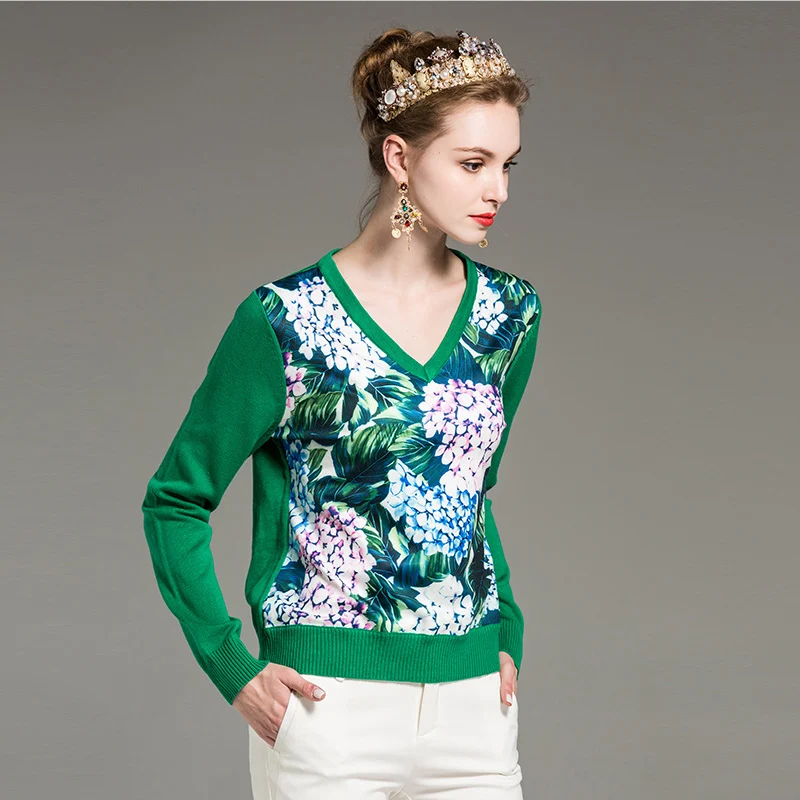 Высокое качество модный дизайнерский свитер для подиума женский элегантный с