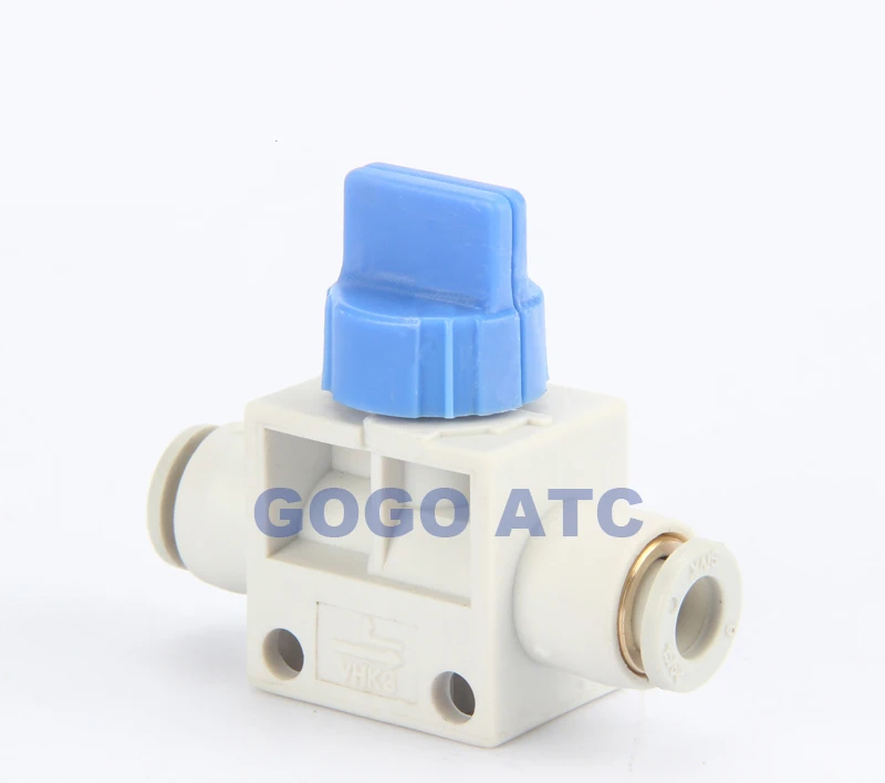 Тип SMC фитинги VHK2 03S 10F O. d10mm нить Rc3/8 2 порт клапан ручной переключатель регулировки