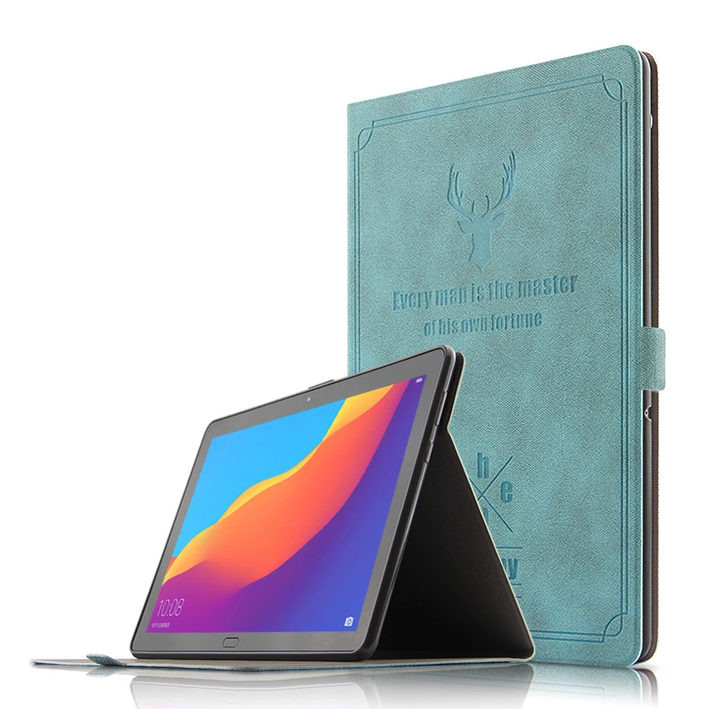 Магнитный чехол для Huawei MediaPad T5 10 AGS2-W09/L09/L03/W19 подставка-книжка из искусственной