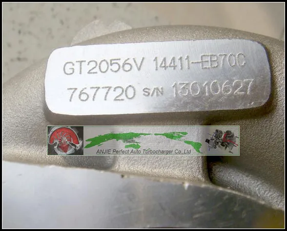 ww Turbo GT2056V 769708 -0004 14411-EC00B для турбокомпрессора NISSAN Navara Pathfinder 2.5L Di YD25 YD25DDTi 2006-08 171HP