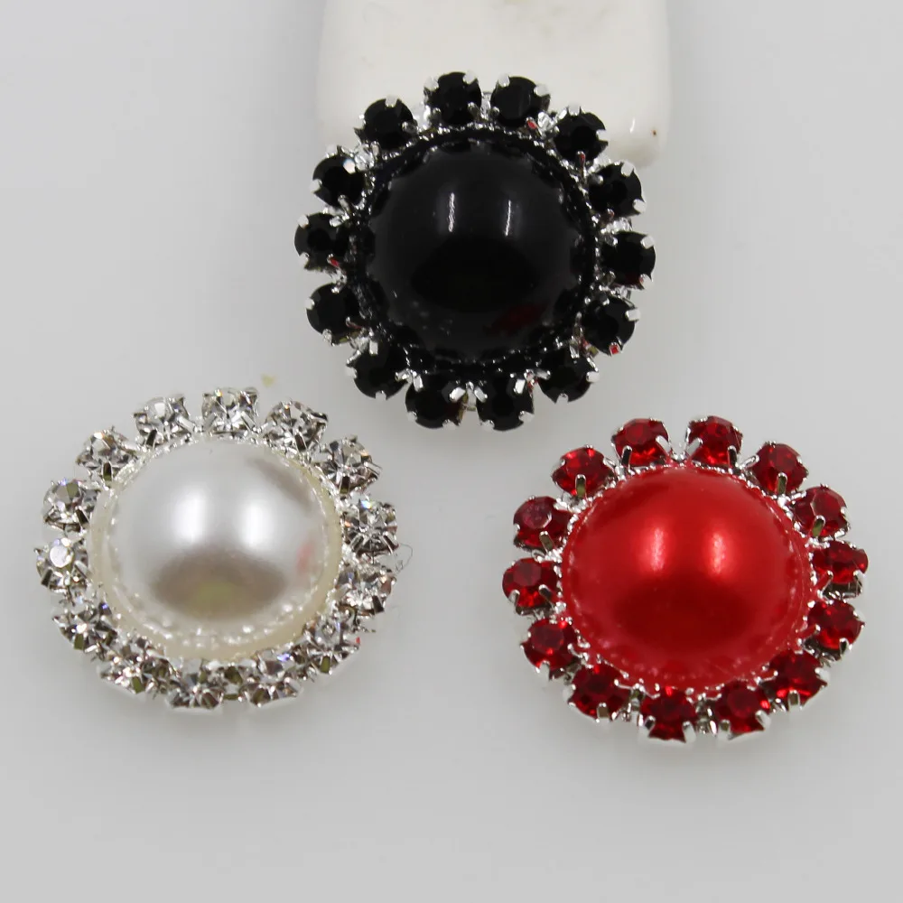 10 шт. круглые пуговицы с жемчугом 18 мм|rhinestone buttons|round rhinestone buttonpearl buttons |